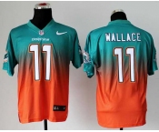 nike nfl jerseys miami dolphins #11 wallace green-orange[Elite drift fashion][second version]