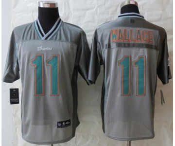 nike nfl jerseys miami dolphins #11 wallace grey[Elite vapor]