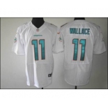 nike nfl jerseys miami dolphins #11 wallace white[Elite]