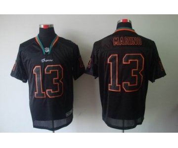 nike nfl jerseys miami dolphins #13 dan marino black[Elite lights out]