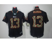 nike nfl jerseys miami dolphins #13 dan marino black[camo fashion Elite]