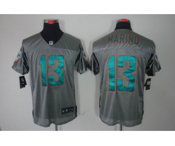 nike nfl jerseys miami dolphins #13 dan marino grey[Elite shadow]