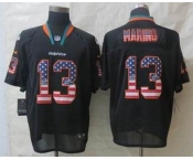 nike nfl jerseys miami dolphins #13 marino black[Elite USA flag fashion]