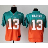 nike nfl jerseys miami dolphins #13 marino green-orange[Elite drift fashion][second version]