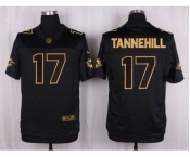 nike nfl jerseys miami dolphins #17 tannehill black gold collection[Elite]