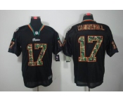 nike nfl jerseys miami dolphins #17 tannehill black[camo fashion Elite]