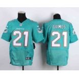 nike nfl jerseys miami dolphins #21 grimes green[Elite][grimes]