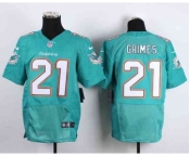 nike nfl jerseys miami dolphins #21 grimes green[Elite][grimes]