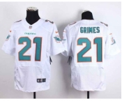 nike nfl jerseys miami dolphins #21 grimes white[Elite][grimes]