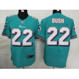 nike nfl jerseys miami dolphins #22 bush green[Elite]