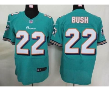 nike nfl jerseys miami dolphins #22 bush green[Elite]