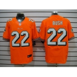 nike nfl jerseys miami dolphins #22 bush orange[Elite]