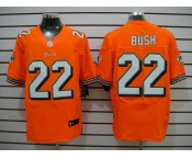 nike nfl jerseys miami dolphins #22 bush orange[Elite]