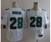 nike nfl jerseys miami dolphins #28 moreno white[Elite]