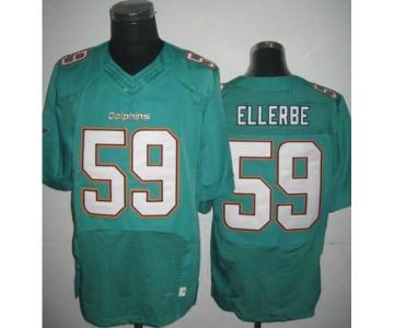 nike nfl jerseys miami dolphins #59 ellerbe green[Elite]