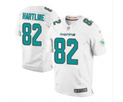 nike nfl jerseys miami dolphins #82 hartline white[Elite]