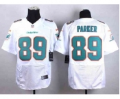 nike nfl jerseys miami dolphins #89 parker white[Elite]