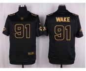 nike nfl jerseys miami dolphins #91 wake black gold collection[Elite]