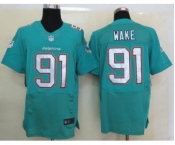 nike nfl jerseys miami dolphins #91 wake green[new Elite]