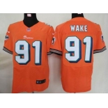 nike nfl jerseys miami dolphins #91 wake orange[Elite]