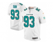 nike nfl jerseys miami dolphins #93 suh white[Elite]