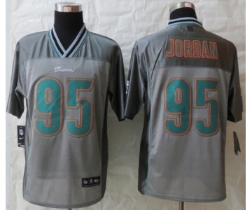 nike nfl jerseys miami dolphins #95 jordan grey[Elite vapor]