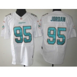 nike nfl jerseys miami dolphins #95 jordan white[Elite]