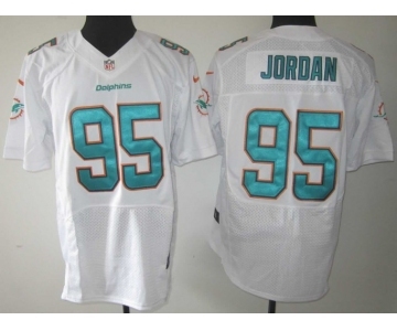 nike nfl jerseys miami dolphins #95 jordan white[Elite]