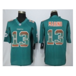 2015 new nike miami dolphins #13 marino green strobe jerseys[limited]