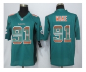 2015 new nike miami dolphins #91 wake green strobe jerseys[limited]