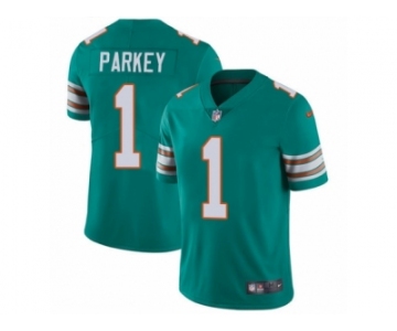 Men Nike Miami Dolphins #1 Cody Parkey Aqua Green Alternate Vapor Untouchable Limited Player NFL Jersey