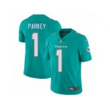 Men Nike Miami Dolphins #1 Cody Parkey Aqua Green Team Color Vapor Untouchable Limited Player NFL Jersey