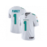 Men Nike Miami Dolphins #1 Cody Parkey White Vapor Untouchable Limited Player NFL Jersey