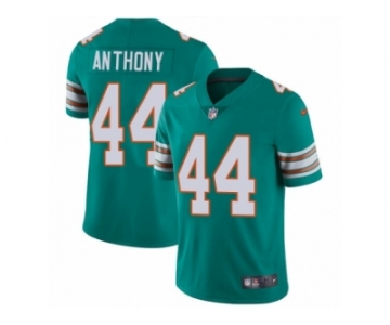 Men Nike Miami Dolphins #44 Stephone Anthony Aqua Green Alternate Vapor Untouchable Limited Player NFL Jersey