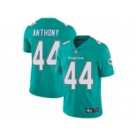 Men Nike Miami Dolphins #44 Stephone Anthony Aqua Green Team Color Vapor Untouchable Limited Player NFL Jersey