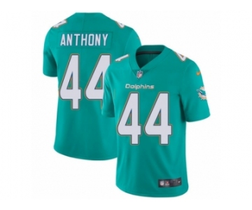 Men Nike Miami Dolphins #44 Stephone Anthony Aqua Green Team Color Vapor Untouchable Limited Player NFL Jersey