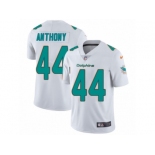 Men Nike Miami Dolphins #44 Stephone Anthony White Vapor Untouchable Limited Player NFL Jersey