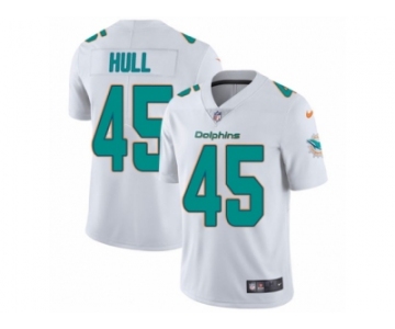 Men Nike Miami Dolphins #45 Mike Hull White Vapor Untouchable Limited Player NFL Jersey