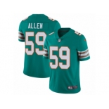 Men Nike Miami Dolphins #59 Chase Allen Aqua Green Alternate Vapor Untouchable Limited Player NFL Jersey