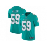 Men Nike Miami Dolphins #59 Chase Allen Aqua Green Team Color Vapor Untouchable Limited Player NFL Jersey