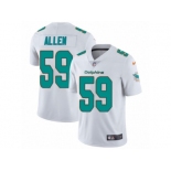 Men Nike Miami Dolphins #59 Chase Allen White Vapor Untouchable Limited Player NFL Jersey