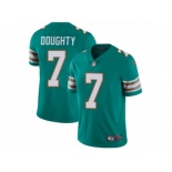 Men Nike Miami Dolphins #7 Brandon Doughty Aqua Green Alternate Vapor Untouchable Limited Player NFL Jersey