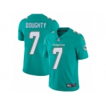 Men Nike Miami Dolphins #7 Brandon Doughty Aqua Green Team Color Vapor Untouchable Limited Player NFL Jersey