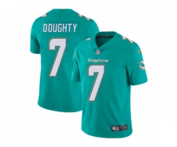 Men Nike Miami Dolphins #7 Brandon Doughty Aqua Green Team Color Vapor Untouchable Limited Player NFL Jersey