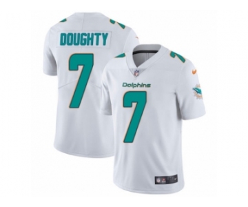 Men Nike Miami Dolphins #7 Brandon Doughty White Vapor Untouchable Limited Player NFL Jersey