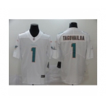 Men's Miami Dolphins #1 Tua Tagovailoa White Vapor Untouchable Limited Player Football Jersey