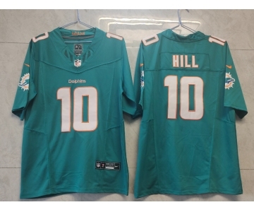 Men's Miami Dolphins #10 Tyreek Hill Green 2023 FUSE Vapor Limited Throwback Stitched Jersey