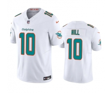 Men's Miami Dolphins #10 Tyreek Hill White 2023 F.U.S.E Vapor Limited Stitched Football Jersey