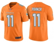 Men's Miami Dolphins #11 DeVante Parker Orange Color Rush Limited Jersey