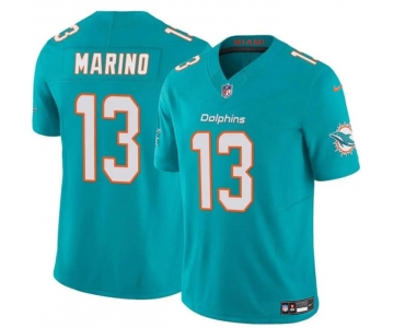 Men's Miami Dolphins #13 Dan Marino Aqua 2023 F.U.S.E Vapor Limited Football Stitched Jersey